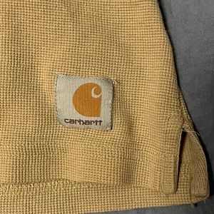 Vintage CARHARTT Waffle Henley Size XL Long Sleeve Good used condition